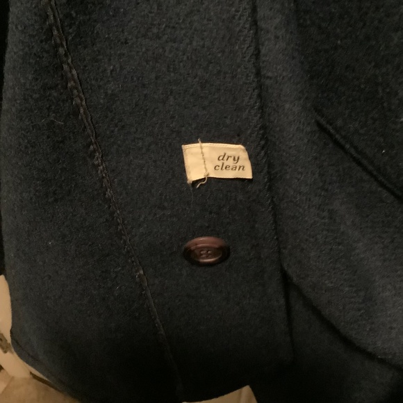 Vintage Pendleton Wool Cape Coat Navy Blue - Picture 3 of 6